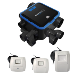 Kit EasyHOME HYGRO COMPACT Premium HP+ avec Bouches BAHIA® CURVE ELEC